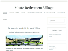 Tablet Screenshot of moateretirementvillage.com